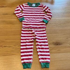 Hanna Andersson Holiday Red and White Striped Kids Pajamas